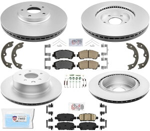 brake disc rotor EBC USR7210 usrX|[cX|[cu[L[^[ -AZbg Coated Disc Brake Rotors Ceramic Brake Pads Fits 2019-2021 Nissan Maxima