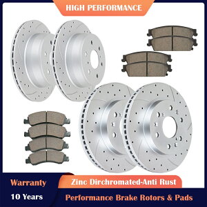 brake disc rotor ebc�u���[�LS13KF1831S13 Front Rear Brakes and Rotors Brake Pads Kits for Chevy SILVERADO GMC SIERRA 1500�y���s�A���i�z