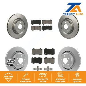 brake disc rotor ebc�u���[�Lgd7513 gd�X�|�[�c�X�|�[�c���[�^�[���x�����炷���߂̗�p�L���X���b�g Front Rear Coated Disc Brake Rotors Ceramic Pad Kit For Dodge Challenger Charger�y���s�A���i�z