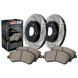 brake disc rotor 1998 1999 2000 2002 StopTech 939.33511 Street-2 Wheel Disc Brake Kit w/Cross-Drilled Rotors�y���s�A���i�z