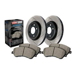 brake disc rotor �����Z�f�X�x���ce430 StopTech 937.33532 Street-2 Wheel Disc Brake Kit w/Slotted Rotors Fits 04-09 S4�y���s�A���i�z