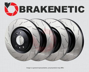 brake disc rotor �f�B�X�N�u���[�L���[�^�[�u���[�L���[�^�[�t�����g�e�b�N126.33138csr [FRONT+REAR] BRAKENETIC PREMIUM RS SLOTTED Brake Disc Rotors BPRS89316