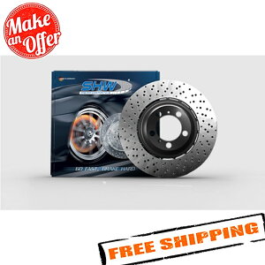 brake disc rotor EBCu[LPNS2KF1044 S2 GREENSTUFF 2000 SHW Performance BFR43502 Right Front Cross-Drilled Lightweight Brake Rotor