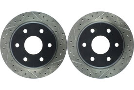 brake disc rotor Z0772 FIT 2006 2007 Rear PAIR Stoptech Disc Brake Rotor for 2002-2006 Cadillac Escalade (43064)