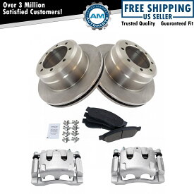 brake disc rotor 2004 2005マツダ6ドリルドリルブレーキローターslv Rear Brake Calipers Ceramic Pads & Rotors Fits 05-07 Ford F-350 11-12 F-450