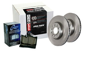 brake disc rotor [A] Brakenetic Premium Slotted Brake Rotors + posiÂbpk73350 StopTech 905.44025 Select Axle Pack Fits 11-13 IS350