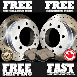 brake disc rotor �p���[crk1683Z17 Evolution Brake Kit P0575 FIT 2003 2004 Dodge Ram 2500 3500 FRONT Drilled Brake Rotors Ceramic Pads�y���s�A���i�z