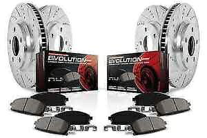 brake disc rotor [f ��R] Brakenetic Sport Drill Slot Brake Rotors +posi�Â�bsk76743 Power Stop K4098 Front/Rear Z23 Evolution 1-Click Brake Kit for Mazda MX-5 Miata�y���s�A���i�z