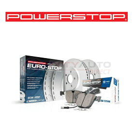 brake disc rotor 1999年ジープラングラーコーティング + +メタリックメタリックシューズ Power Stop EuroStop Disc Brake Pads & Rotor for 2002-2005 BMW 745Li 4.4L V8 ho