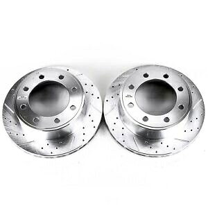 brake disc rotor 01-06 BMW M3 Power Stop for 2007 Ford E-150 Rear Evolution Drilled & Slotted Rotors - Pair -�y���s�A���i�z