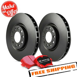 brake disc rotor [�t�����g +���A] Brakenetic Premium Cross Drilled Brake Discortors BPRS83723 EBC S12KF1769 Stage 12 Light Signature Plain Front Brake Kit for 14-17 Chevy SS�y���s�A���i�z