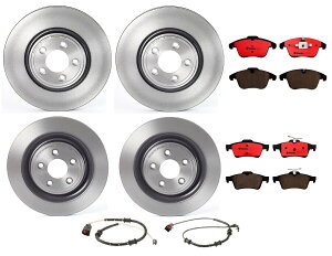 brake disc rotor 02-06 ACURA RSX Brembo Front & Rear Full Brake Kit Disc Rotors Ceramic Pads For Jaguar XF Luxury�y���s�A���i�z