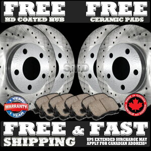 brake disc rotor [tg] Brakenetic Premium Drilled Brake Discortors + posiÂbpk84087 P0001 FIT 1999 2000 2001 Acura TL Cross Drilled Brake Rotors Ceramic Pads F+R