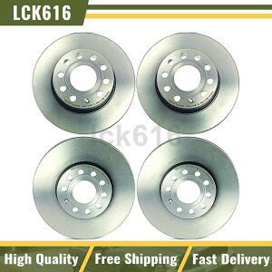 brake disc rotor 2006�N����2009�N�̃t�H���N�X���[�Q���E�T�M�̃u�����{�u���[�L���[�^�[�t�����g���A�L�b�g�Z�b�g4 Brembo Brake Rotors Front Rear Kit Set of 4 For 2006-2009 Volkswagen Rabbit�y���s�A���i�z