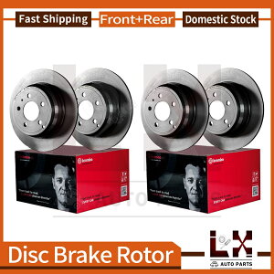brake disc rotor ZfXxcE350 2007-2009pɐݒ肳ꂽtgAu{R[eBOOEu[L[^[ Front & Rear Brembo Coated OE Brake Rotors Set For Mercedes-Benz E350 2007-2009