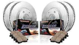 brake disc rotor パワーストップKOE639フロント/リア1クリック交換用ブレーキキットアウディA6クアトロ Power Stop KOE639 Front/Rear 1-Click Replacement Brake Kit for Audi A6 Quattro