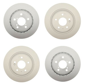 brake disc rotor Acura MDX 3.5L V6 2017-2020p̖{̃AуtgfBXNu[L[^[Lbg Genuine Rear & Front Disc Brake Rotors Kit for Acura MDX 3.5L V6 2017-2020