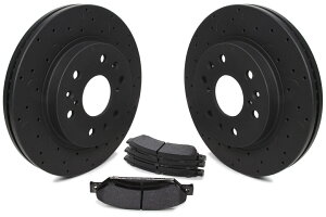 brake disc rotor �z�[�N�u���[�L��HKC4403.561Y���[�^�[�ƃp�b�h�L�b�g�t�����g�V�F�r�[1500 0813 HAWK BRAKE #HKC4403.561Y Rotors and Pad Kit Front Chevy 1500 0813�y���s�A���i�z