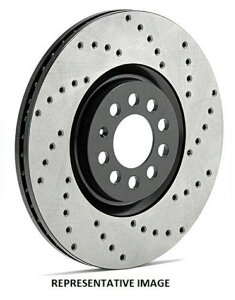brake disc rotor StopTech Sport Cross Drilled Brake Rotor;ʉE-128.33134R Stoptech Sport Cross Drilled Brake Rotor; Front Right - 128.33134R