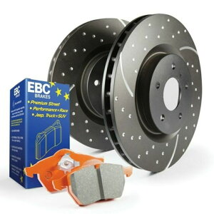 brake disc rotor EBC S8KR1029�f�B�X�N�u���[�L�p�b�h�ƃ��[�^�[�L�b�g-SL�A�g���L���u�s�b�N�A�b�v���A�t�B�b�g2003 EBC S8KR1029 Disc Brake Pad and Rotor Kit-SL, Extended Cab Pickup Rear fits 2003�y���s�A���i�z