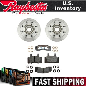 brake disc rotor 1988-1989 GMC C3500̃tgu[L[^[ƃnuAZuu[Lpbh Front Brake Rotor and Hub Assembly & Brake Pads For 1988-1989 GMC C3500
