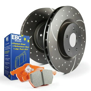 brake disc rotor EBCu[LS8KR1009 S8LbgIWXgtGD[^[ɓK EBC Brakes S8KR1009 S8 Kits Orangestuff and GD Rotors Fits 04 Sierra 1500