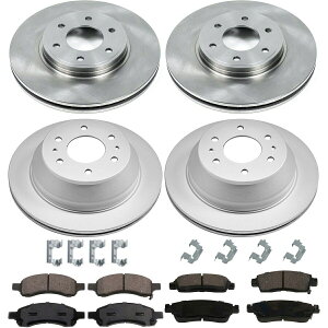 brake disc rotor u[LfBXNƃpbhLbg4փZbgV{[V{[gCuCU[9-7X Brake Disc and Pad Kits 4-Wheel Set New for Chevy Chevrolet Trailblazer 9-7x