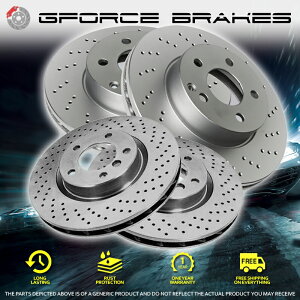 brake disc rotor 1993-1998̃tg +ANXhh[^[g^X[vcC^[{ Front + Rear Cross Drilled Rotors for 1993-1998 Toyota Supra Twin Turbo
