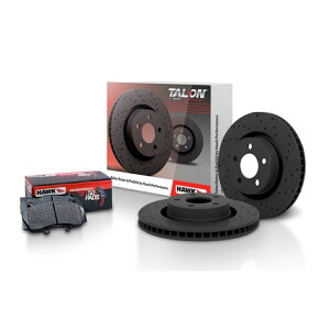 brake disc rotor �X�o���o�n2004-2006�^�����u���[�L���[�^�[�Z�b�g�h�����ƃX���b�g�t�����g�̃z�[�N Hawk For Subaru Baja 2004-2006 Talon Brake Rotor Set Drilled and Slotted Front�y���s�A���i�z