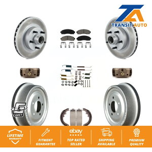 brake disc rotor 06-09tH[hW[RWDp̃tgAR[gu[L[^[Z~bNpbhhLbgi9PCj Front Rear Coat Brake Rotor Ceramic Pad Drum Kit (9Pc) For 06-09 Ford Ranger RWD