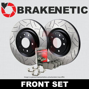 brake disc rotor [tg] Brakenetic Premium GT Slot Brake Rotors + PosiÂȃpbh360mm BPK95875 [FRONT] BRAKENETIC PREMIUM GT SLOT Brake Rotors + POSI QUIET Pads 360mm BPK95875