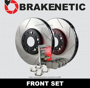 brake disc rotor tguCNleBbNv~AXbgXbgu[L[^[ + POSIÂȃpbh360mm BPK95872 FRONT BRAKENETIC PREMIUM SLOTTED Brake Rotors + POSI QUIET Pads 360mm BPK95872