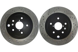 brake disc rotor リアペアSTOPTECHディスクブレーキローター2013-2017 Subaru WRX STI（46650） Rear PAIR Stoptech Disc Brake Rotor for 2013-2017 Subaru WRX STI (46650)