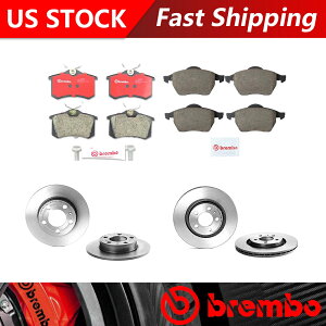 brake disc rotor �t�B�b�g2002�t�H���N�X���[�Q���W�F�b�^�t�����g���A�L�b�g�u���[�L���[�^�[�Z���~�b�N�u���[�L�p�b�h�u�����{ Fits 2002 Volkswagen Jetta Front Rear Kit Brake Rotors Ceramic Brake Pads Brembo�y