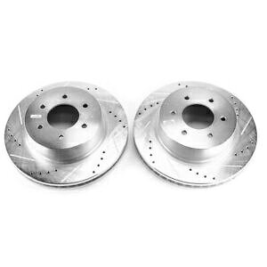brake disc rotor 16-18���Y�^�C�^��XD�t�����g�G�{�����[�V�����h�������X���b�g���[�^�[�̃p���[�X�g�b�v - PowerStop for 16-18 Nissan Titan XD Front Evolution Drilled & Slotted Rotors -�y���s�A���i�z