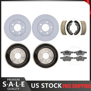 brake disc rotor 2004ÑNCX[^EJg[R[eBOu[L[^[hƃ^bNpbhV[Y For 2004 Chrysler Town & Country Coated Brake Rotors Drums & Metallic Pads Shoes