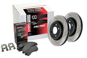 brake disc rotor STOPTECH 937.44031�X�g���[�g�A�N�X���p�b�N�t�B�b�g�J���[���C���}�g���b�N�X�~���C���u4tc�o�C�u Stoptech 937.44031 Street Axle Pack Fits Corolla Im Im Matrix Mirai Rav4 Tc Vibe�y���s�A���i�z