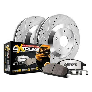 brake disc rotor ���Y�^�C�^��XD 16-19�u���[�L�L�b�g�p���[�X�g�b�v1�N���b�N�G�N�X�g���[��Z36�g���b�N���g�E For Nissan Titan XD 16-19 Brake Kit Power Stop 1-Click Extreme Z36 Truck & Tow�y���s�A���i�z