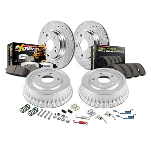 brake disc rotor �_�b�W�L�����o��01-07�u���[�L�L�b�g�p���[�X�g�b�vZ36�G�{�����[�V�����h�������X���b�g�t�� For Dodge Caravan 01-07 Brake Kit Power Stop Z36 Evolution Drilled & Slotted