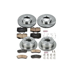 brake disc rotor Lexus LX450 1996 1997 PowerStop���A�u���[�L�p�b�h�ƃ��[�^�[�L�b�gDAC For Lexus LX450 1996 1997 PowerStop Rear Brake Pads and Rotors Kit DAC�y���s�A���i�z