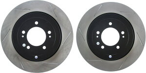 brake disc rotor STOPTECH MITSUBISHI EVO X 10 MR GSR���A�X���b�g�u���[�L���[�^�[�f�B�X�N�Z�b�g�y�A STOPTECH MITSUBISHI EVO X 10 MR GSR REAR SLOTTED BRAKE ROTORS DISCS SET PAIR