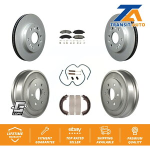 brake disc rotor V{[1500p̃tgAR[gu[L[^[Z~^bNpbhhLbgi7PCj Front Rear Coat Brake Rotors Semi-Metallic Pad Drum Kit (7Pc) For Chevrolet 1500