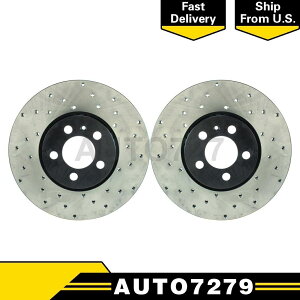 brake disc rotor XgbvebNtgOʉE2pcsfBXNu[L[^[̃AEfBA1 2011-2018 StopTech Front Left Front Right 2PCS Disc Brake Rotor For Audi A1 2011-2018