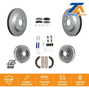 brake disc rotor V{[1500p̃tgAR[gu[L[^[Z~^bNpbhhLbgi7PCj Front Rear Coat Brake Rotors Semi-Metallic Pad Drum Kit (7Pc) For Chevrolet 1500
