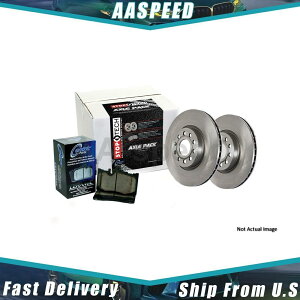 brake disc rotor 2010-2012�����W���[�o�[��1x�f�B�X�N�u���[�L�p�b�h�ƃ��[�^�[�L�b�g�t�����g�Z���g���b�N�p�[�c 1X Disc Brake Pad and Rotor Kit Front Centric Parts For 2010-2012 Range Rover�y���s�A���i�z