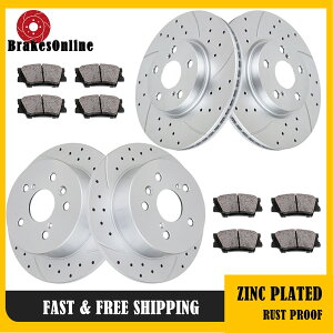 brake disc rotor g^Jp̃XbgthhhpbhAoES300H Front and Rear Brake Rotors Pads Drilled Slotted for Toyota Camry Avalon ES300h