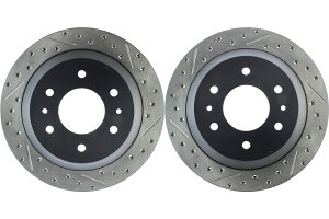 brake disc rotor 2002N2009ÑV{[gCuCU[i43594j̃AyASTOPTECHfBXNu[L[^[ Rear PAIR Stoptech Disc Brake Rotor for 2002-2009 Chevrolet Trailblazer (43594)