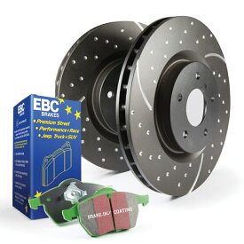 brake disc rotor EBCフロントブレーキキットS10グリーンスタッフ12.6インチ直径 - キットとして販売 EBC Front Brake Kit S10 Greenstuff 12.6 in. Diameter - Sold as a Kit