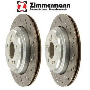 brake disc rotor BMW E46 M3 E85 E86 3.2LyA㕔Eu[LfBXÑZbgZimmermann For BMW E46 M3 E85 E86 3.2L Pair Set of Rear Left & Right Brake Discs Zimmermann