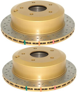 brake disc rotor DBAAXbgh4000V[Y[^[|eBAbNGTO 2005iyAj DBA Rear Slotted & Drilled 4000 Series Rotor for Pontiac GTO 2005 (Pair)